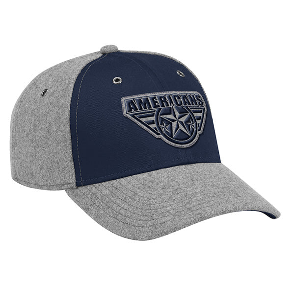 New for 2025! Grey and Navy Team Logo Adjustable Cap